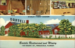 Bartels Restaurant and Winery Pensacola, FL Postcard Postcard