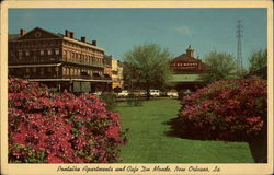 Pontalba Apartments and Cafe Du Monde New Orleans, LA Postcard Postcard