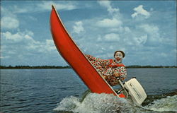 Corky the Cypress Gardens Clown Postcard