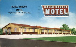 Rolla Rancho Motel Postcard