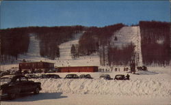 Along Michigan's Highways: Boyne Mountain Ski Lodge Postcard