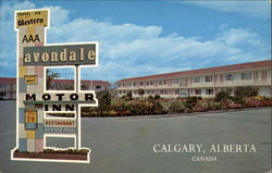 Avondale Motor Inn Calgary, AB Canada Alberta Postcard Postcard