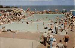 Surfside Beach Club, Ocean Avenue West End, NJ Postcard Postcard