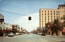 Jackson Street, Looking East Harlingen, TX Postcard Postcard