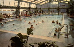Chalfonte-Haddon Hall's Swimming Pool Atlantic City, NJ Postcard 