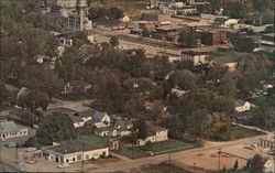 Bird's Eye View of Pinconning Michigan Postcard Postcard