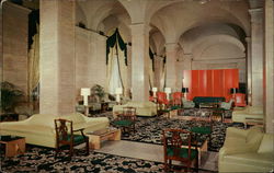 The Main Lobby, Hotel Cleveland, Public Square Postcard