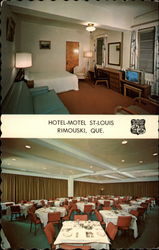 Hotel-Motel St. Louis Rimouski, PQ Canada Quebec Postcard Postcard
