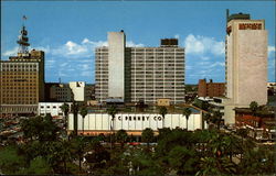Overlooking Downtown Hemming Park Postcard