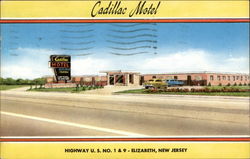 Cadillac Motel Elizabeth, NJ Postcard Postcard