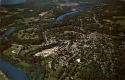 Aerial View Franklin, NH Postcard Postcard