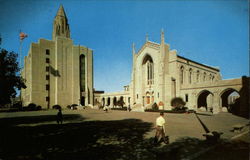 Boston University, Center Mall and Chapel Massachusetts Postcard Postcard