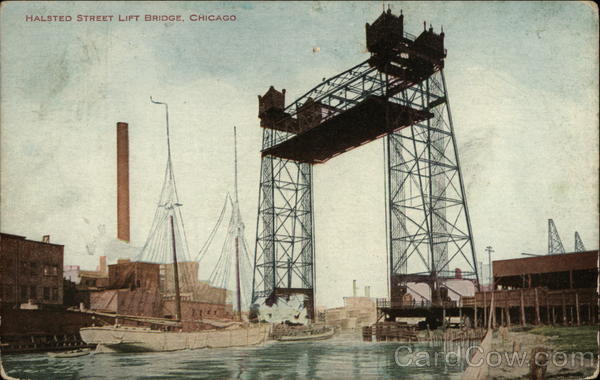 Halsted Street Lift Bridge Chicago Illinois