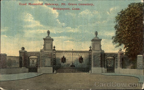 Tead Memorial Gateway, Mt. Grove Cemetary Bridgeport Connecticut