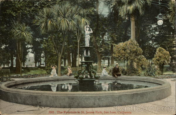 The Fountain in St. James Park San Jose California