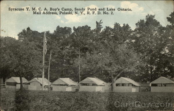 Syracuse Y.M.C.A. Boy's Camp, Sandy Pond, and Lake Ontario Pulaski New York