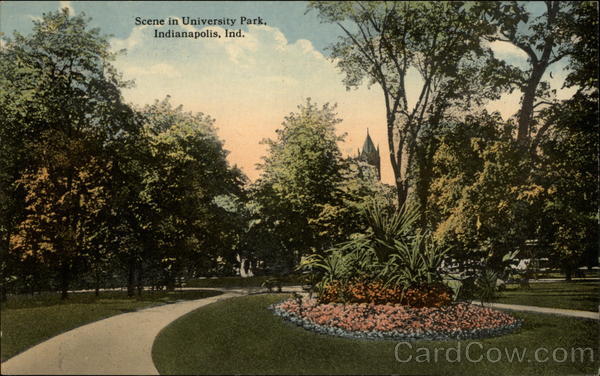 Scene in University Park Indianapolis