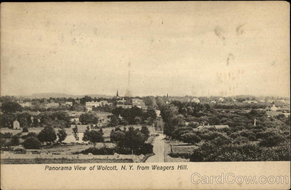 Panorama View of Wolcott from Weagers Hill New York