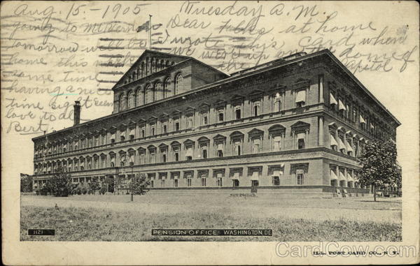 Pension Office Washington District of Columbia Washington DC