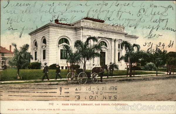 Free Public Library San Diego California