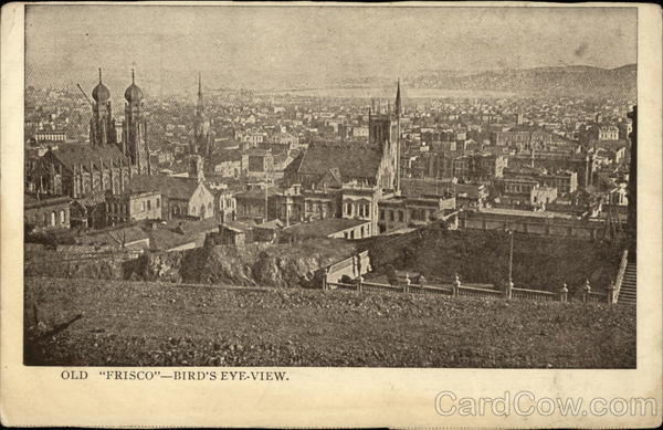 Old Frisco - Bird's eye-view San Francisco California