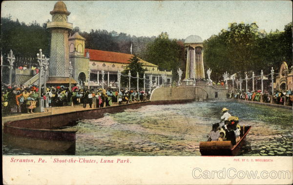 Shoot-the-Chutes, Luna Park Scranton Pennsylvania