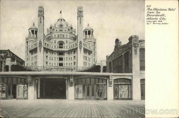The Blenheim Hotel from the Boardwalk Atlantic City New Jersey