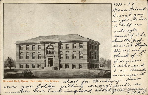 Howard Hall, Duke University Des Moines Iowa