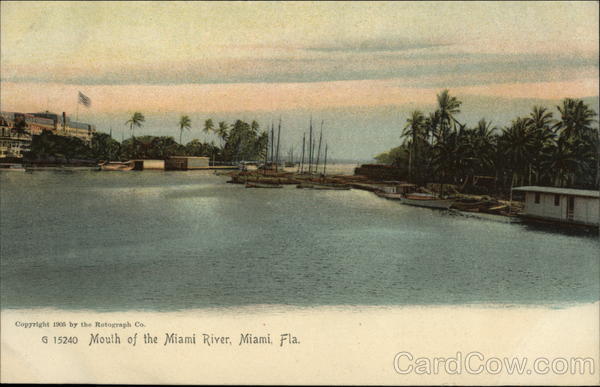 Mouth of the Miami River Florida