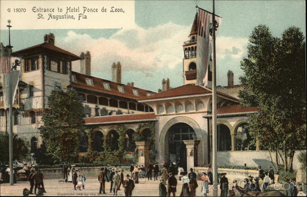 Entrance to Hotel Ponce de Leon St. Augustine Florida