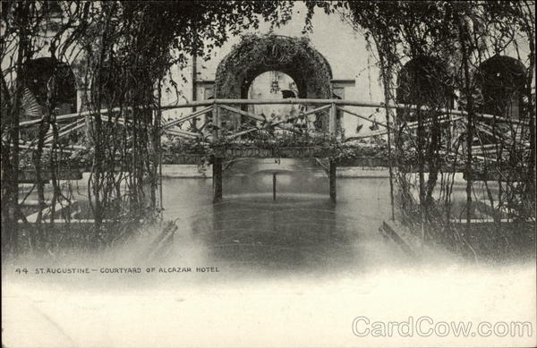 Courtyard of Alcazar Hotel St. Augustine Florida