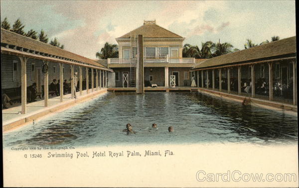 Swimming Pool, Hotel Royal Palm Miami Florida