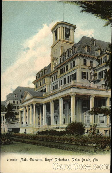 Main Entrance, Royal Poinciana Palm Beach Florida