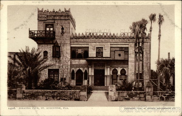 Zorayda Club St. Augustine Florida