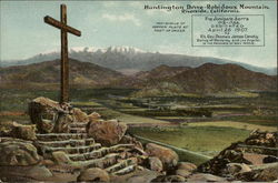 Huntington Drive - Robidoux Mountain Riverside, CA Postcard Postcard