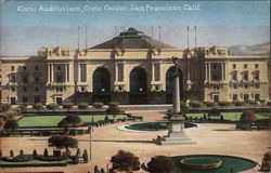 Civic Auditorium, Civic Center Postcard