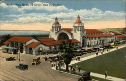 New Santa Fe Depot Postcard