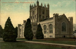 Library, Vassar College Postcard