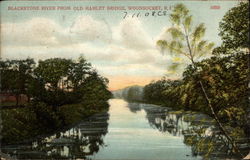 Blackstone River from Old Hamlet Bridge Postcard