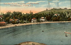 Fowl Bay Showing Government Wireless Station and Observatory Victoria, BC Canada British Columbia Postcard Postcard