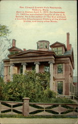 Rev. Edward Everett Hale Residence Roxbury, MA Postcard Postcard