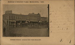 Saginaw's Greatest Flood March to April 1904 Postcard
