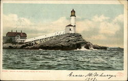 White Island Light Postcard