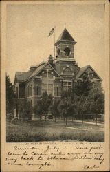 Union School Ithaca, MI Postcard Postcard