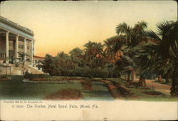 The Garden, Hotel Royal Palm Miami, FL Postcard Postcard