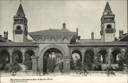Main Entrance to Hotel Ponce de Leon Postcard