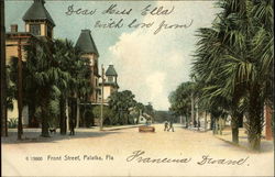 Front Street Palatka, FL Postcard Postcard