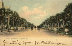 Ocean Boulevard Seabreeze, FL Postcard Postcard