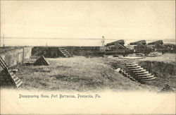 Disappeaing Guns, Fort Barrancas Postcard