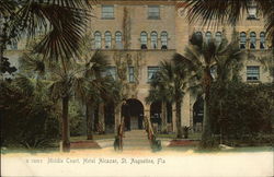Middle Court, Hotel Alcazar Postcard